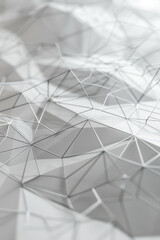 A minimalist background inspired by wireframe models used in computer graphics, featuring a series of interconnected lines and shapes forming a three-dimensional grid. 