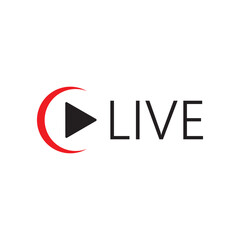 live, play logo vector