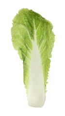 Fotobehang Fresh leaf of Chinese cabbage isolated on white © New Africa
