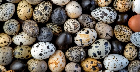 Obraz premium Easter concept and colors. Holiday background with Easter Eggs