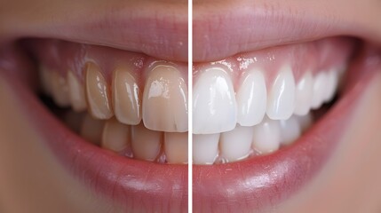 Dramatic Teeth Whitening Transformation Showcasing Vibrant,Healthy Smile