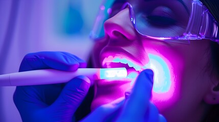 High-Tech Dental Spa Offering Luxury Teeth Whitening Services in Advanced Treatment Environment
