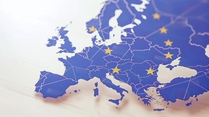 the european union map with european countries