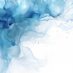 Fototapeta premium blue smoke on white background