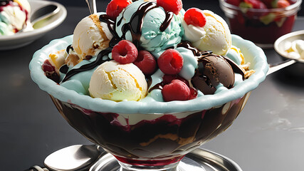 most delicious ice cream sundae in the world