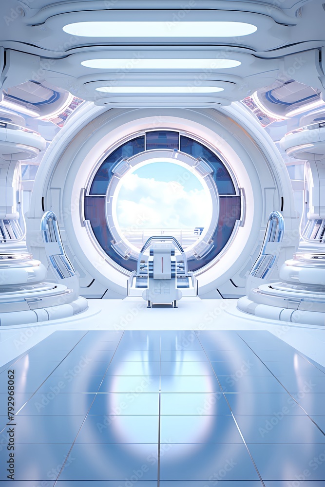 Poster imagine a scene where futuristic technologies intersect with psychological concepts