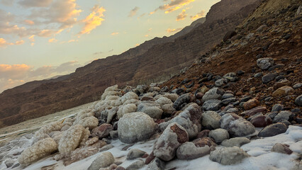 Dead sea sunset