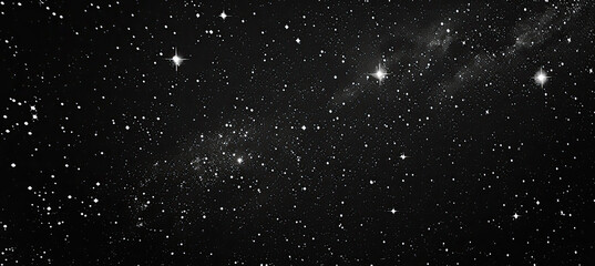 Obraz premium Night starry skies with blinking stars. on black sky