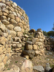 Archaeological site of Nuraghe La Prisgiona - arzachena - North Sardinia