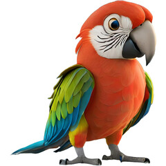 Fototapeta premium 귀여운 앵무새 캐릭터6