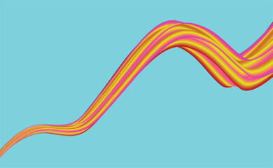 abstract wave background, Abstract brush stroke flowing line. Creative background. 3D Rendering