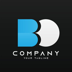 Logo vector template of letter Bo