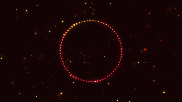 Round Audio Waveform Background
