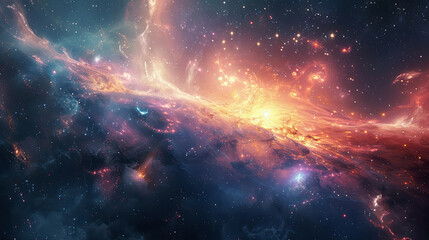 Hyperreal Galaxy A Beautiful and Impressive Spectacle