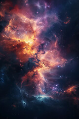 Fototapeta premium Oceanic Voyages Exploring the Depths of the Celestial Cosmos