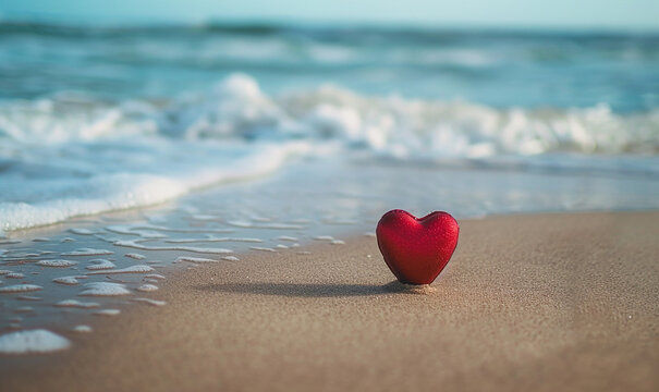 valentines day on the beach