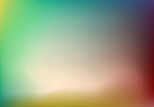 Indigo orchid red fuchsia background print for label cover packaging cards advertisement flyer. Yellow mauve beige blue smooth spots wallpaper.  Ochre azure jade pink violet stripes gradient banner.