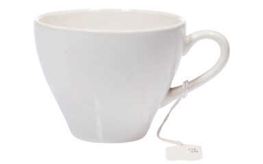 white cup isolated on white backgkround