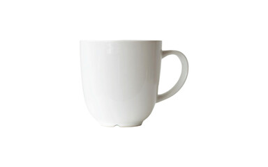 white cup isolated on white backgkround
