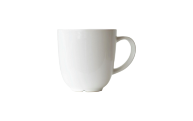 white cup isolated on white backgkround