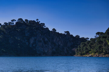 lake, mountains, view, landscape, spring, nature, water, sunny,
