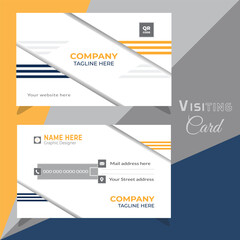 Simple & Clean Visiting Card design, Vector Illustration Design Template.