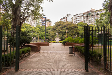 Parisian style public park in Buenos Aires