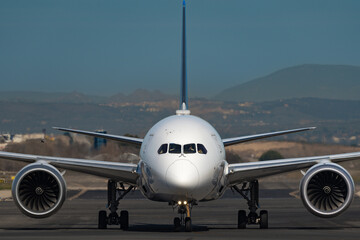 Boeing 787-9. Adolfo Suárez Madrid-Barajas Airport - obrazy, fototapety, plakaty