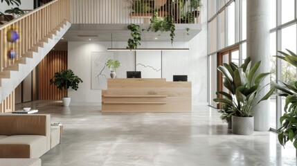 Frame mockup, Empty Frame Mockup in Elegant Hallway with Marble Floor and Windows, high-resolution (300 DPI)