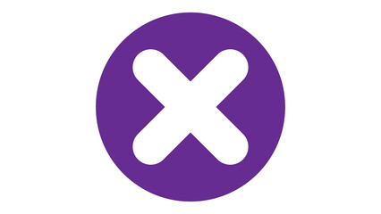 Obraz premium single flat close or delete icon.