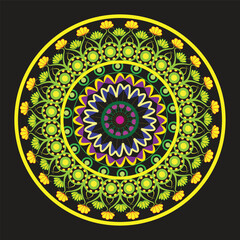 This is simple and vector Mandala background and it is editable.