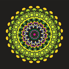 This is simple and vector Mandala background and it is editable.