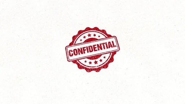 Confidential Rubber Stam