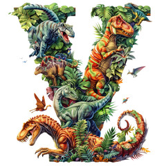 dragon alphabet clipart