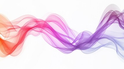 abstract background. Isolated wavy lines on white background.Abstract colorful wave lines background for keynote or presentation design on light backdrop

