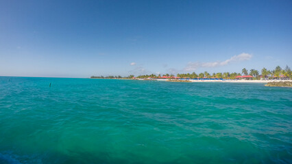 Tropical beach of Princess Cays Island