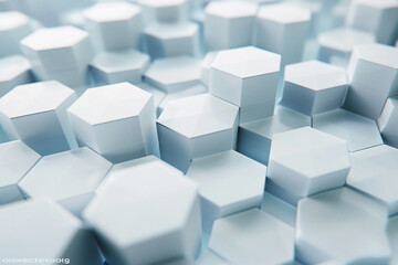 abstract blue cubes background