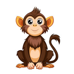 Fototapeta premium happy funny monkey smiling