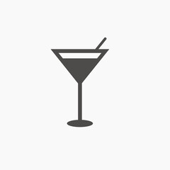 cocktail, lemonade icon vector isolated. drink, fresh, glass, liquor icon vector symbol