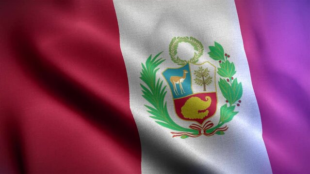 Bandera de Per&uacute; Diagonal