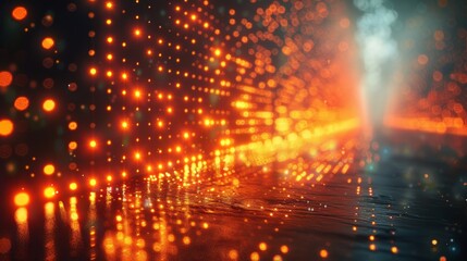 Futuristic Digital Background for Technology and Media Generative AI