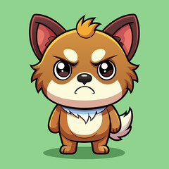 Dog cartoon vector illustration