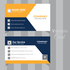 Corporate Vector design, Visiting Card Template.