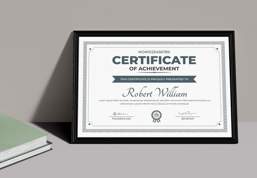 Certificate of Achievement Layout