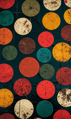 Artistry Awakens: Dive into a Kaleidoscope of Colorful Circles in Abstract Design