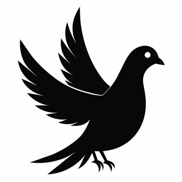 recommend clip art: dove silhouette vector illustration