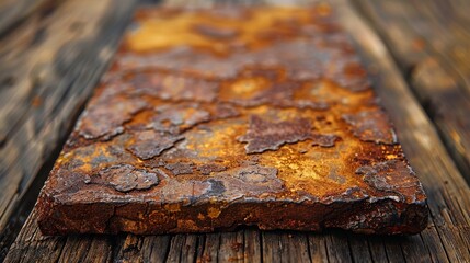 Corroded Steel Surface in Crisp Detail Generative AI