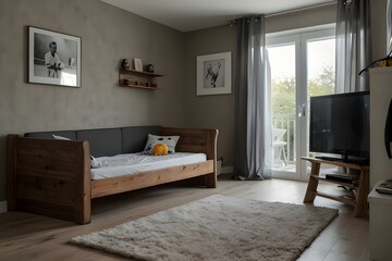 Fototapeta premium luxury comfortable bedroom