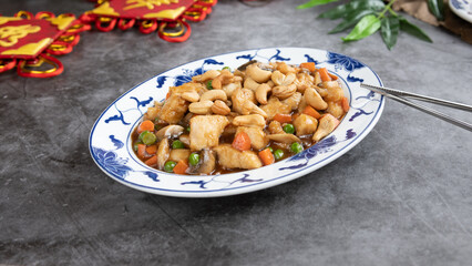 grilled chicken with vegetables