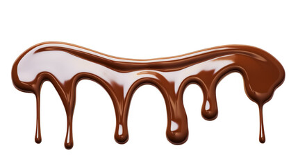 Flowing liquid chocolate